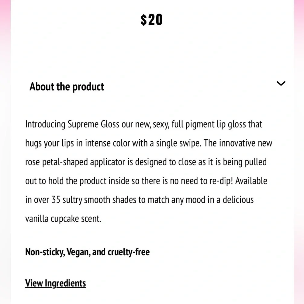 Jeffree Star Supreme Lip Gloss in No Apologies, NEW!